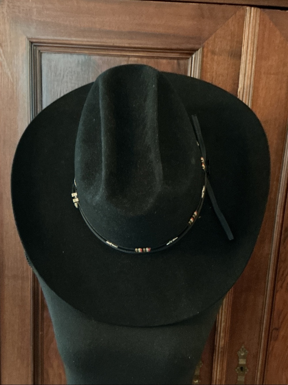 Resistol XXXX Beaver Felt Cowboy Hat with Beaded Band